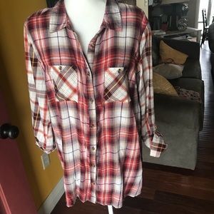 Plaid tunic